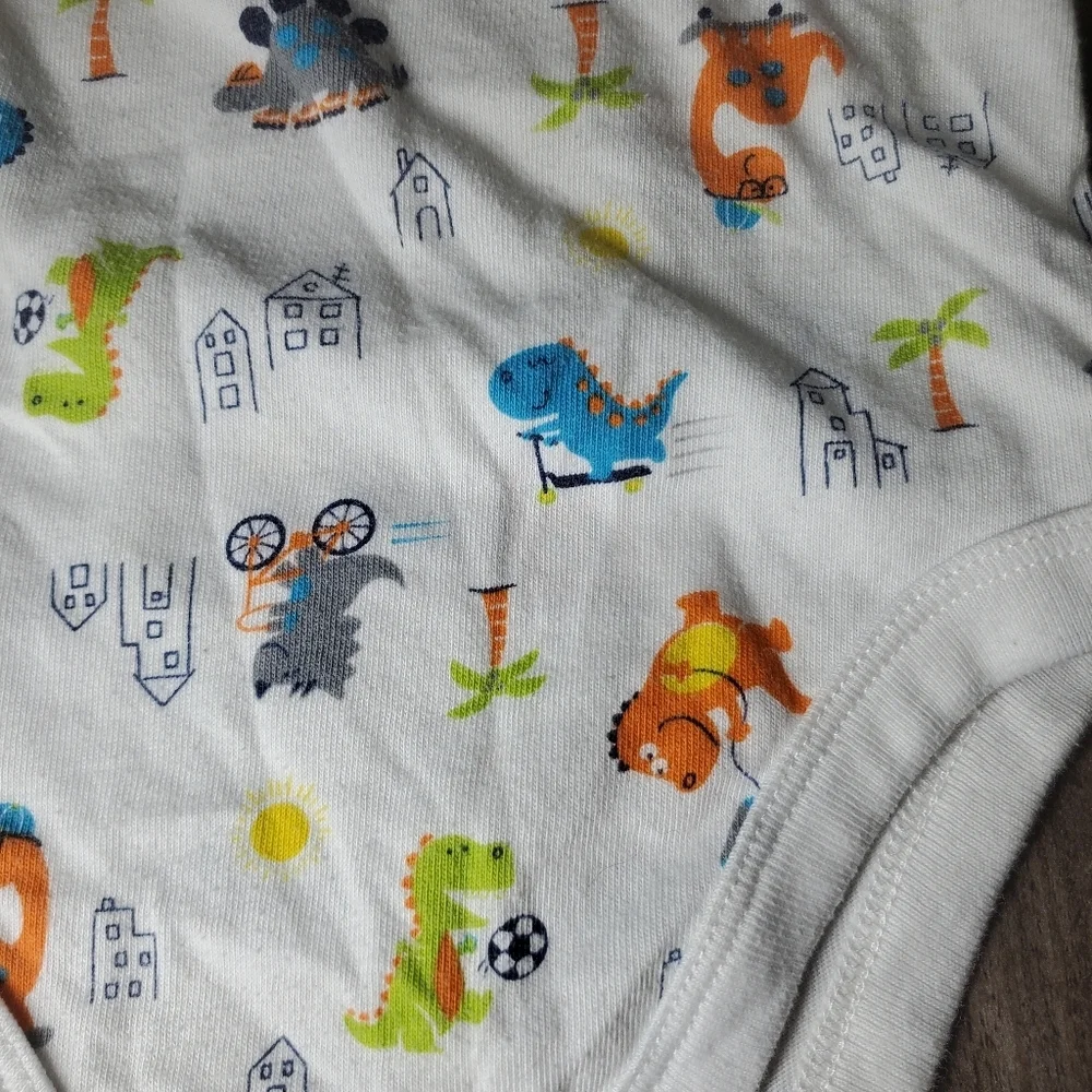 Carter's, Garanimals & Okie Dokie Baby Boy Bodysuit Onesie Bundle Size 12m 3pc